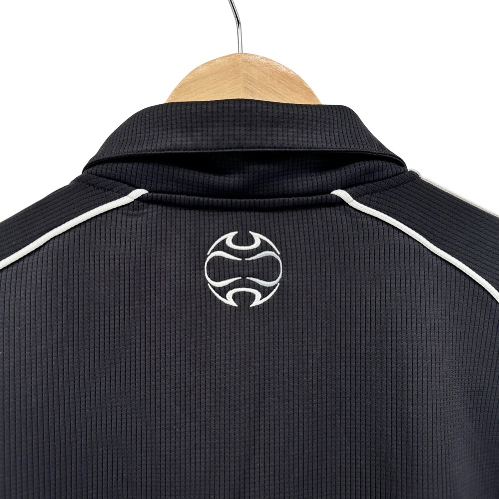 Vintage Adidas Teamgeist FIFA World Cup 2006 Logo Polo Shirt Mens XL Black